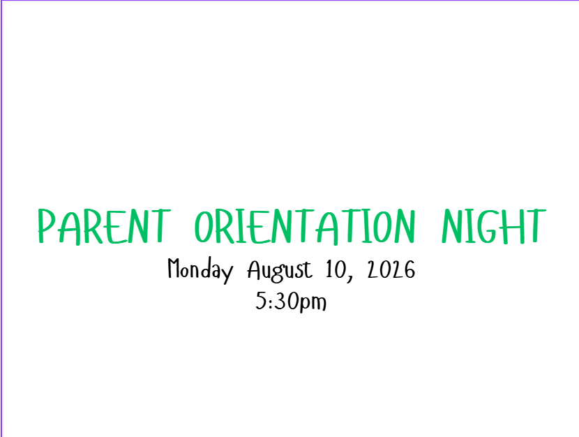 Parent Orientation Night 